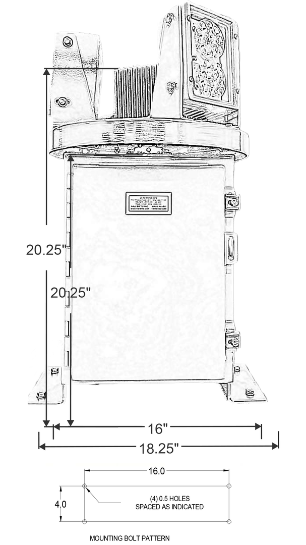 Heliport Beacon Model 1701 (3 Color), Model 1800 (One Color