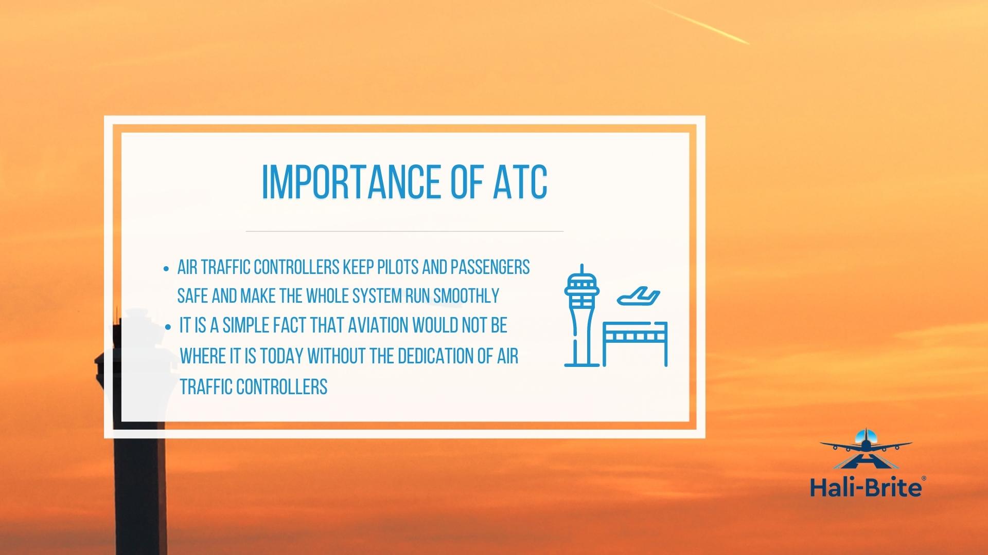 Infographic of the importance of ATC