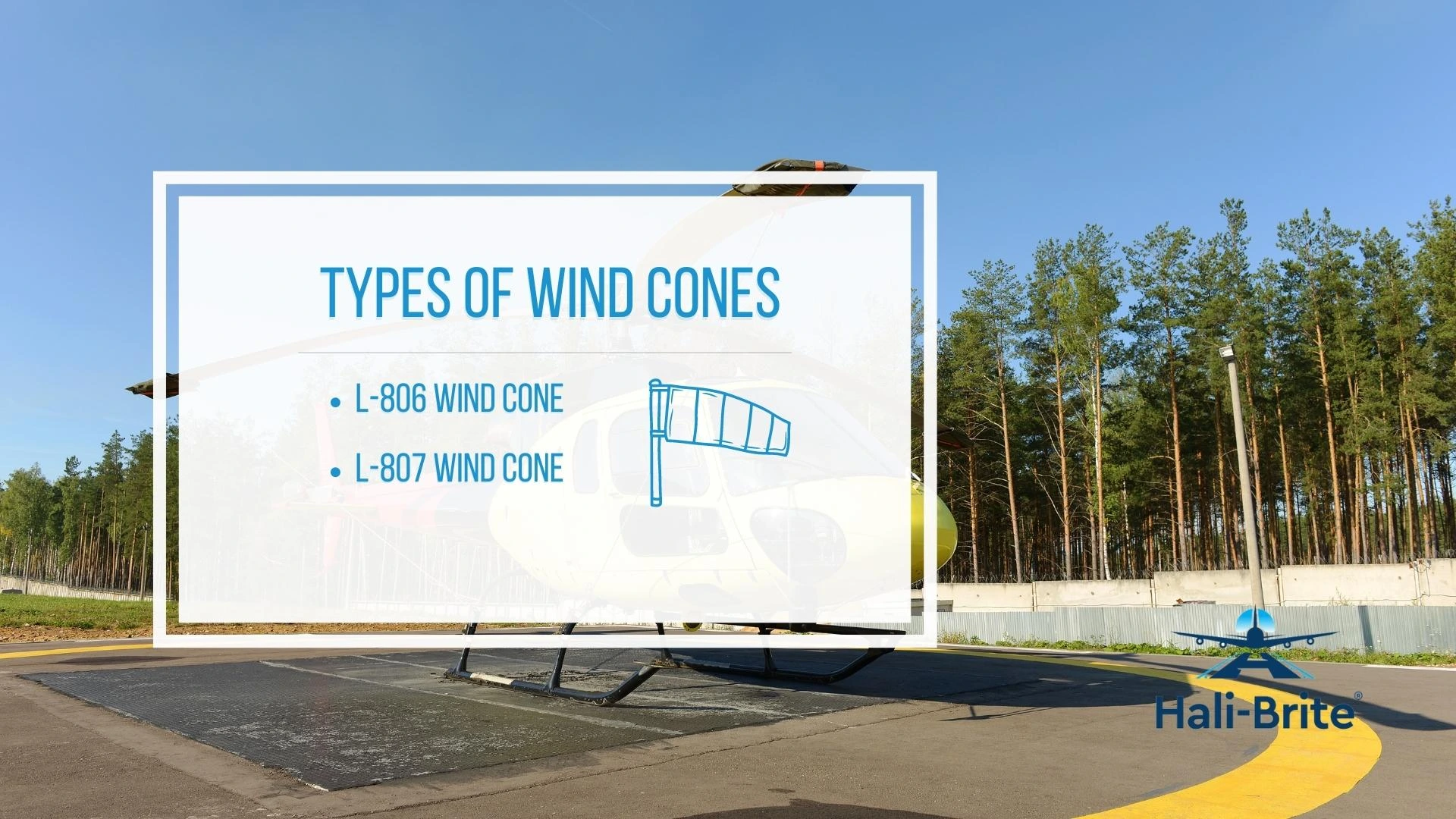 Infographic of types of wind cone