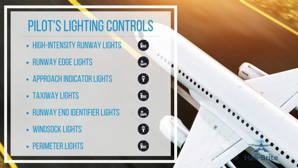 Infographic of pilots lighting controls