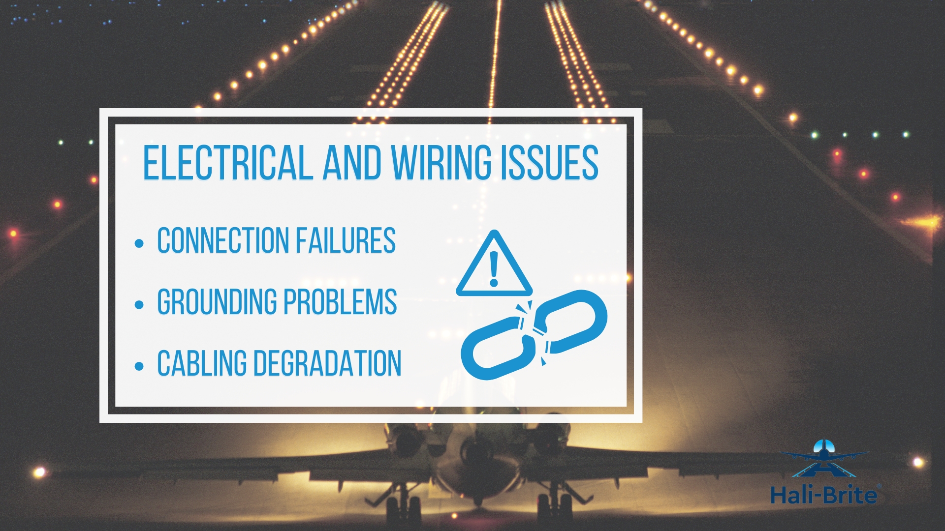 Infographic image of electrical and wiring issues